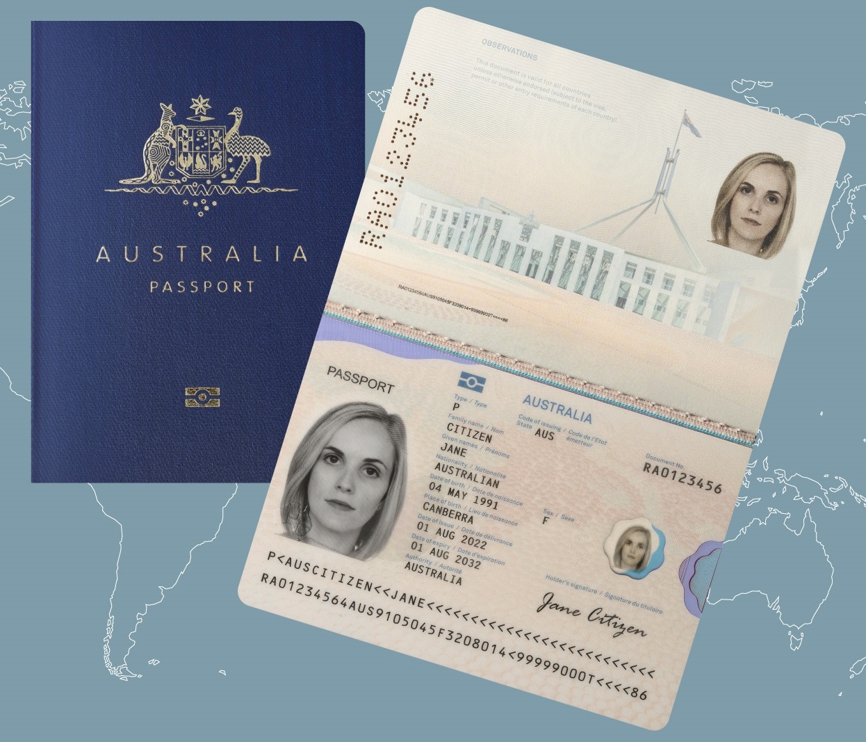 travelling to germany on an australian passport